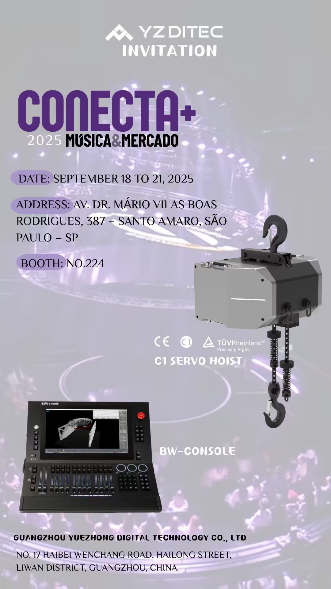 Descubre la Innovación Escénica en Conecta Música 2025 - ¡Visita YZDITEC!