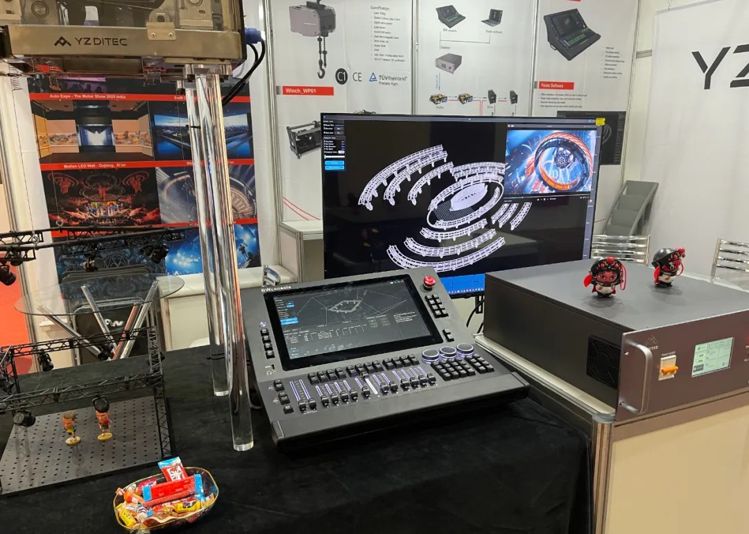 YZDITEC exhibition booth at Conecta+ Música & Mercado in Brazil 2025